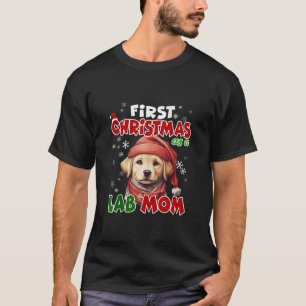 T-shirt Premier Noël Comme maman du Labrador Père Noël Par