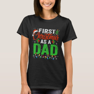 T-shirt Premier Noël Comme Papa Noël Éclairage Nouveau Pèr