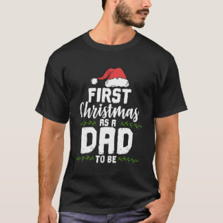T-shirt Premier Noël Comme Papa Pour Être Futur Père Xma