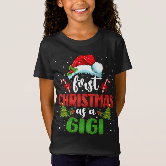 T-Shirt Premier Noël Comme Un Gigi Casquette Père Noël Rév (Devant)