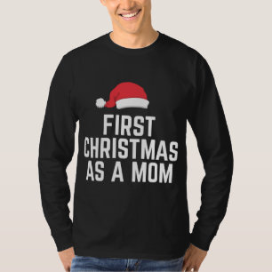 T-shirt Premier Noël Comme une maman mignonne Futur Mère N