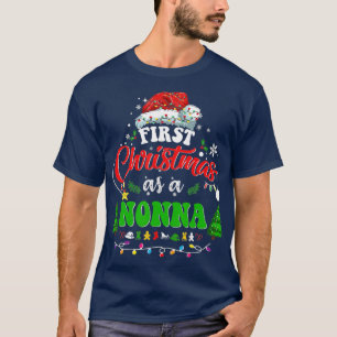 T-shirt Premier Noël comme une Vierge Santa Hat Vilain Noë