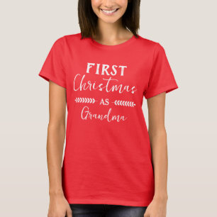 T-shirt Premier Noël en famille de Noël de grand-mère