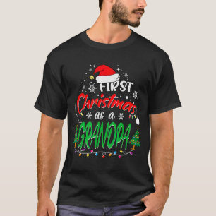 T-shirt Premier Noël en tant que grand-père Nouveau grand-