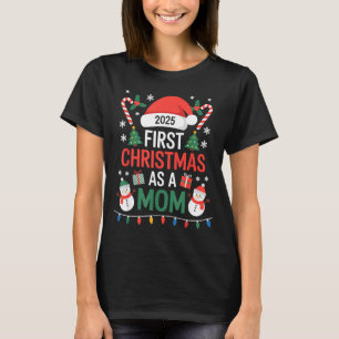 T-shirt Premier Noël en tant que maman 2025 Famille Corres