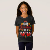 T-Shirt Premier Noël en tant que maman Santa Hat Ugly Fami