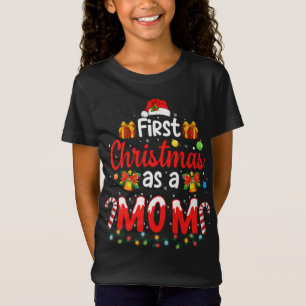 T-Shirt Premier Noël en tant que maman Santa Hat Ugly Fami