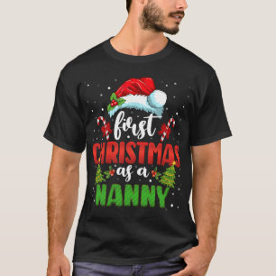 T-shirt Premier Noël En Tant Que Nanny Casquette Père Noël