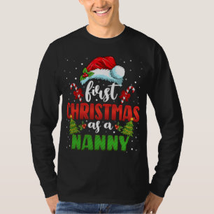 T-shirt Premier Noël En Tant Que Nanny Casquette Père Noël