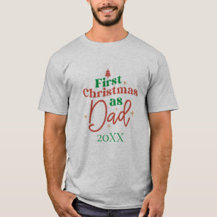 T-shirt Premier Noël en tant que papa Nouveau père