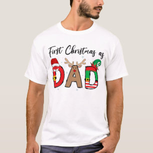 T-shirt Premier Noël en tant que papa, tenue de Noël assor