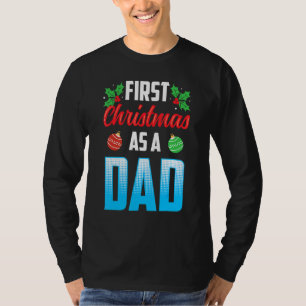 T-shirt Premier Noël En Tant Que Père Grossesse Enceinte A