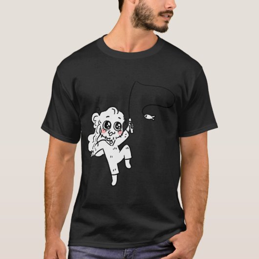 T-shirt premier poisson de bébé (Devant)