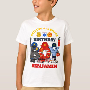 T-shirt Premier répondant Anniversaire Garçon urgence