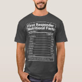 T-shirt Premier répondant Faits nutritionnels Funny EMS EM (Devant)