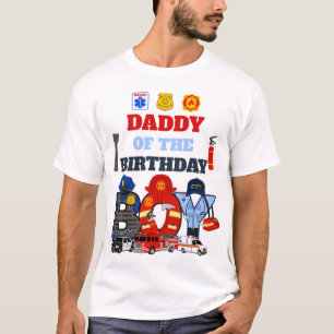 T-shirt Premier répondant papa du garçon d'anniversaire