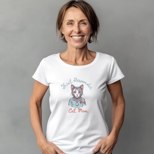 T-shirt Premier répondeur maman chat