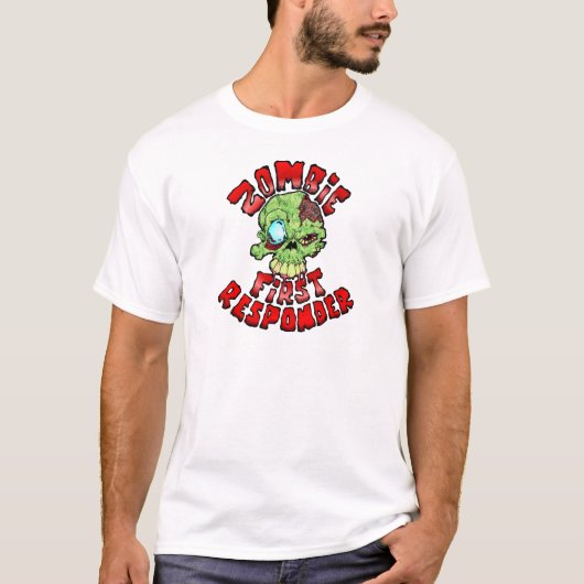 T-shirt Premier répondeur Zombie (Devant)