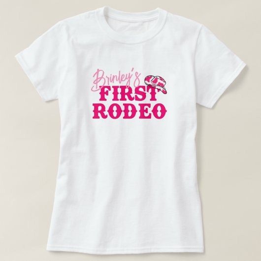 T-shirt Premier rodéo de la cowgirl Disco (Design devant)
