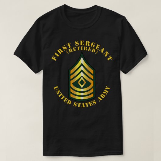 T-shirt Premier sergent 1SG retraité (Design devant)