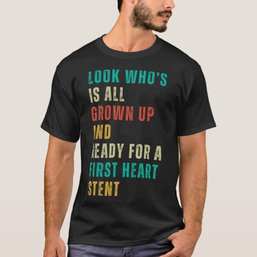 T-shirt Premier Stent cardiaque Post Surgery Gag Se Bien B (Devant)