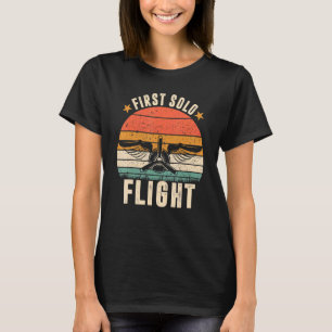 T-shirt Premier vol pilote d'avion solo