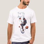 T-shirt Premier Voyage Moderne Autour Du Soleil (Devant)