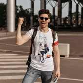 T-shirt Premier Voyage Moderne Autour Du Soleil