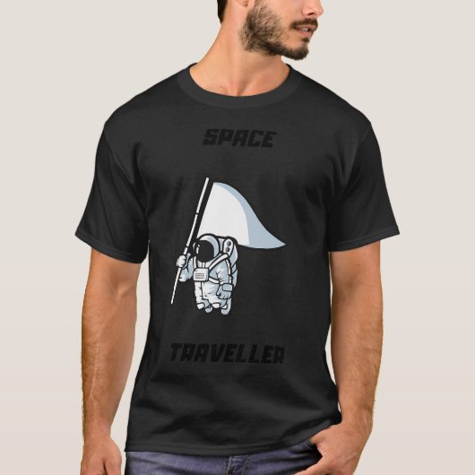 T-shirt Premier voyageur spatial (Devant)