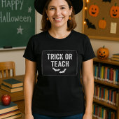 T-shirt Première Année Halloween Enseignant Tri Ou Enseign
