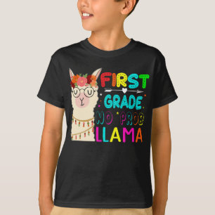 T-shirt Première Année No Prob Llama Retour À L'École