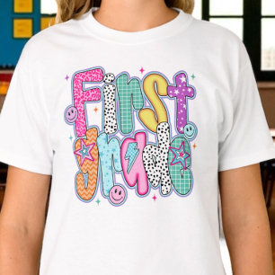 T-shirt Première année premier jour d'école Coquette Fille