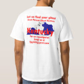 T-shirt Première chemise d'équipe de chasseurs de fantôme (Dos)