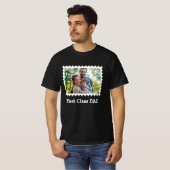 T-shirt PREMIÈRE CLASSE DAD Best Papa photo horizontale pe (Devant entier)