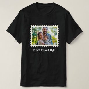 T-shirt PREMIÈRE CLASSE DAD Best Papa photo horizontale pe