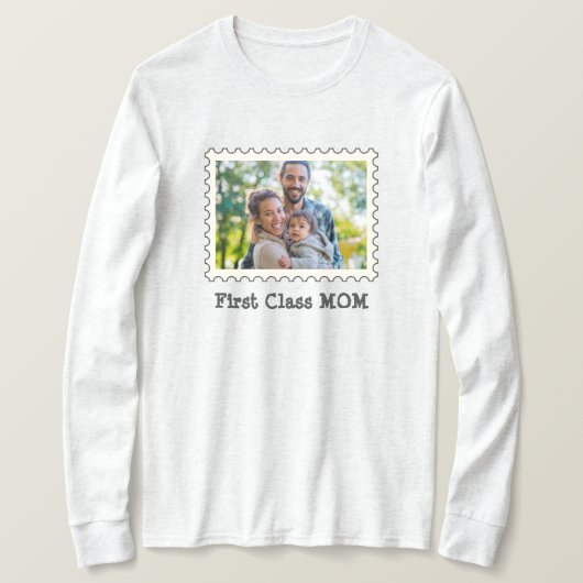 T-shirt PREMIÈRE CLASSE MOM Meilleure maman Jamais pour MO (Design devant)