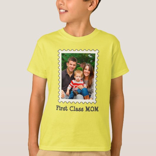 T-shirt PREMIÈRE CLASSE MOM Meilleure maman Meilleure mama (Devant)