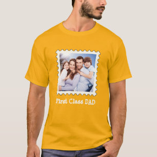 T-shirt PREMIÈRE CLASSE PAPA Meilleur papa Jamais photo ca