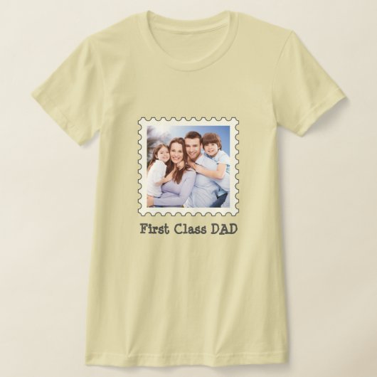T-shirt PREMIÈRE CLASSE PAPA Meilleur papa Jamais photo ca (Poser)