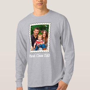 T-shirt PREMIÈRE CLASSE PAPA Meilleur papa Jamais photo pe
