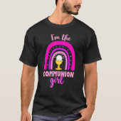 T-shirt Première Communion Boho Arc-en-ciel pour filles 20 (Devant)