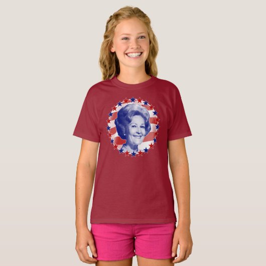 T-shirt Première dame Pat Nixon Étoiles et rayures (Devant entier)