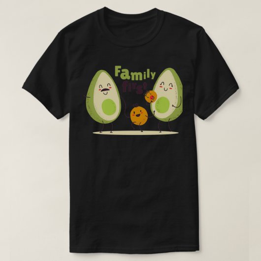 T-shirt Première famille (Design devant)