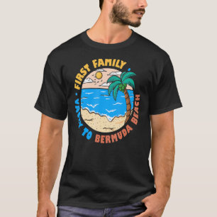 T-shirt Première Famille Vacay À Bermuda Beach Vacances So
