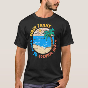 T-shirt Première Famille Vacay À Cozumel Beach Mexique Vac