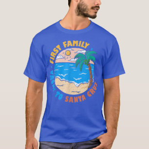 T-shirt Première Famille Vacay À Père Noël Cruz California