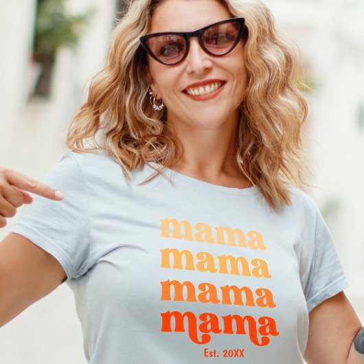 T-shirt Première Fête des Mères Élégante maman moderne