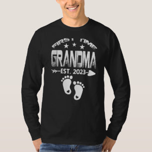 T-shirt Première Fête des pères Grandma 2023 À Être Bébé