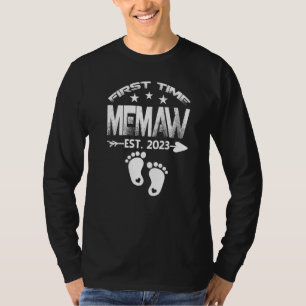 T-shirt Première Fête des pères Memaw 2023 À Être Bébé