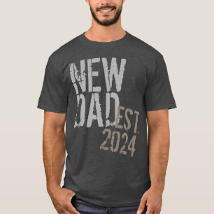 T-shirt Première Fête des pères Vintage de New Dad 2021